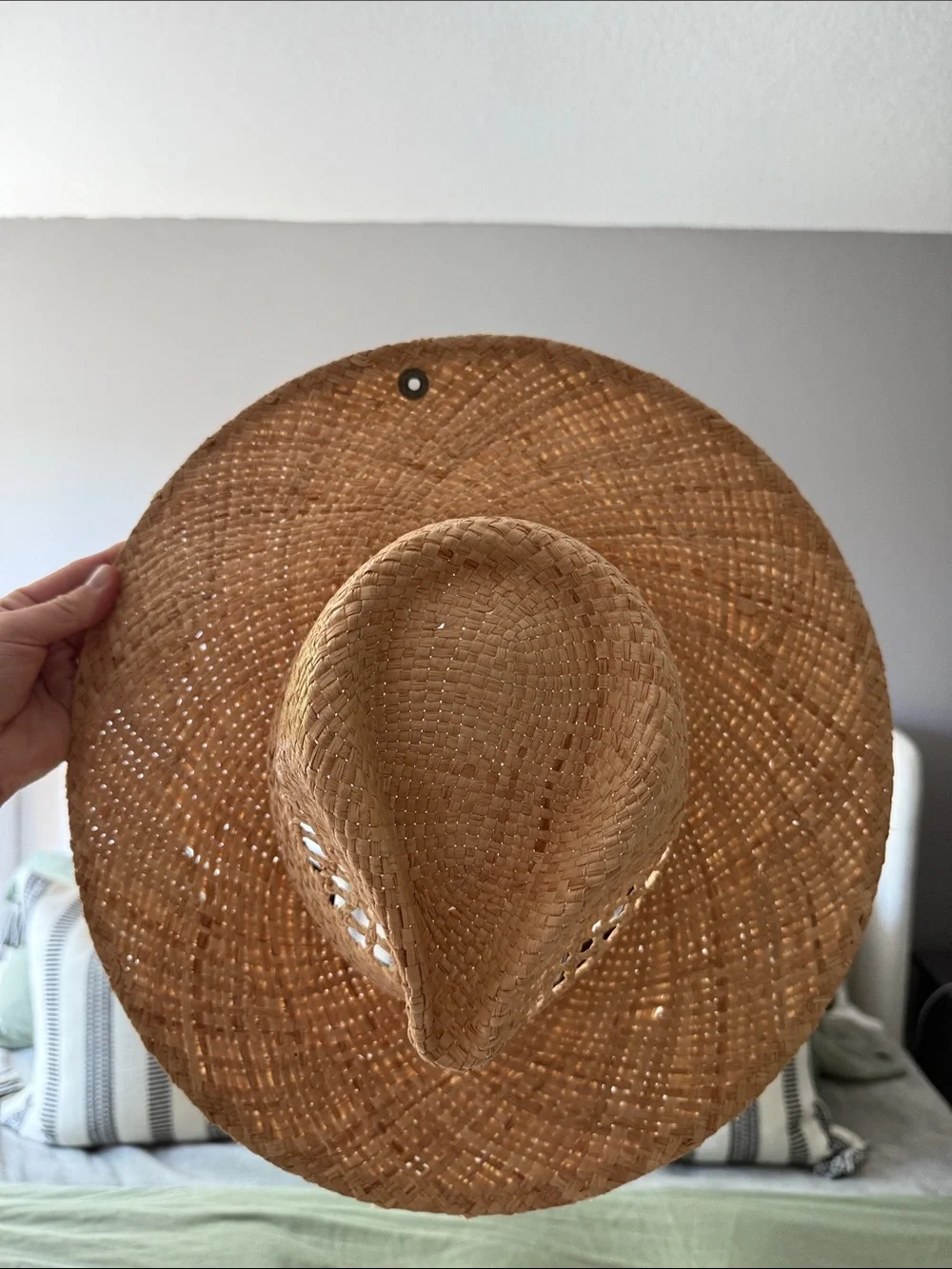 Raffia Wide-Brim Sun Hat - Natural